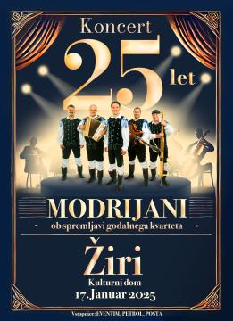 Modrijani 25 let Žiri splet